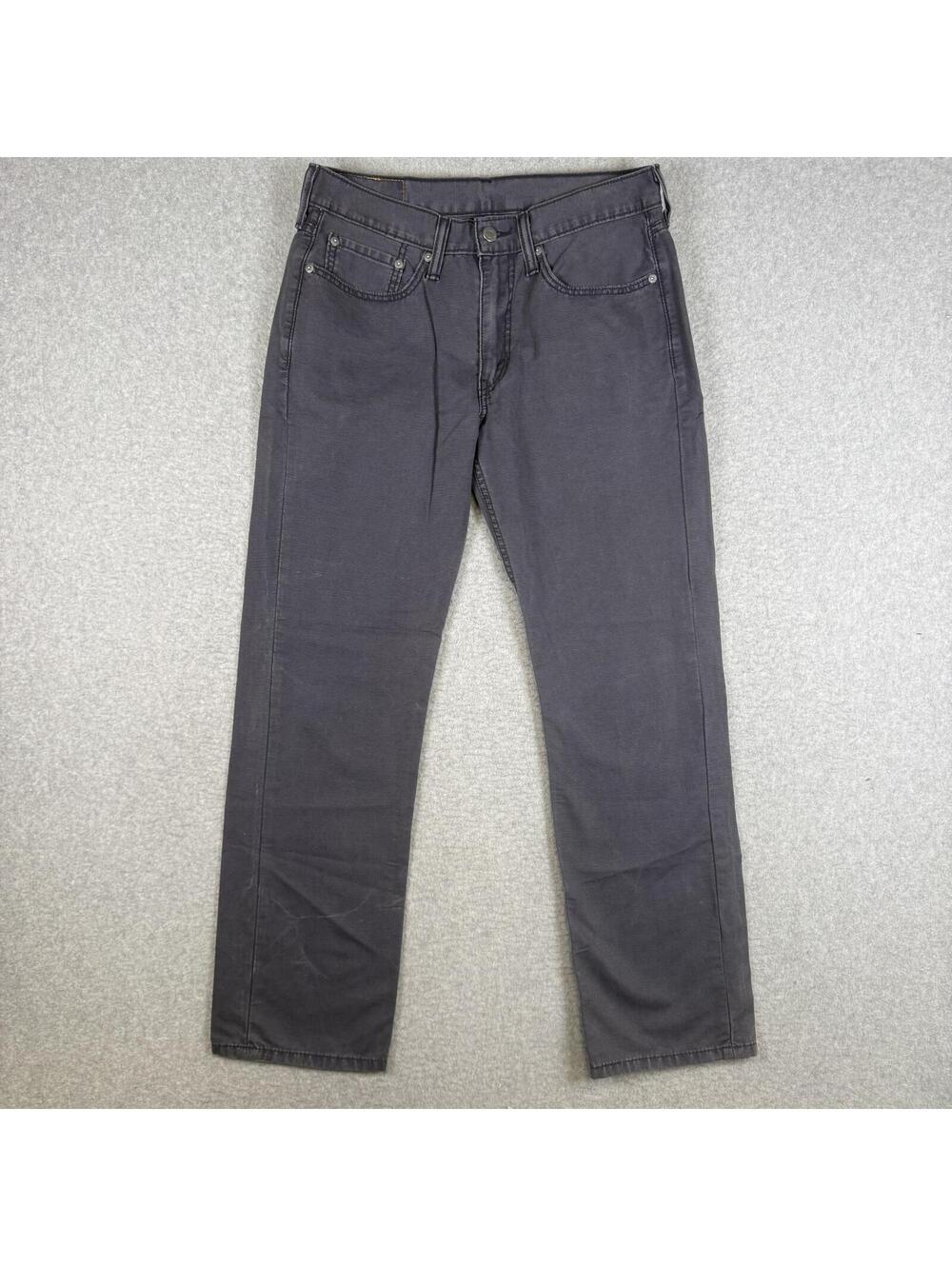 Levi's 514 Men's Size 31x30 Gray Straight Relaxed Fit Jeans Ankle Length